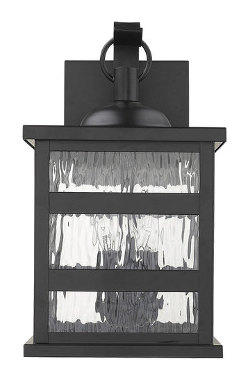 LuxxHomes  Morris 3-Light Matte Black Wall Light