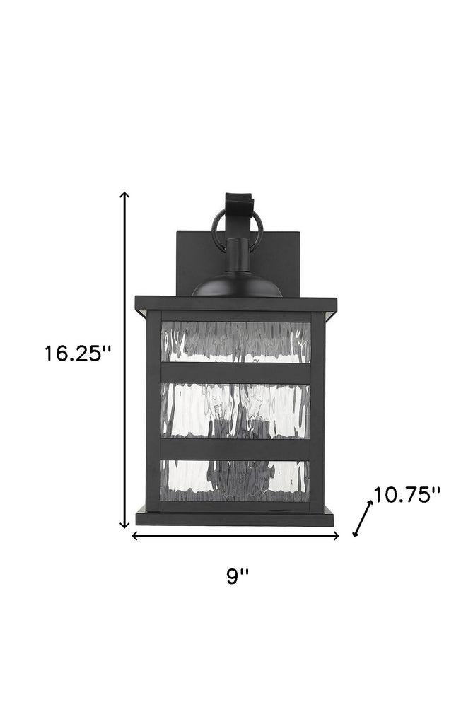 LuxxHomes  Morris 3-Light Matte Black Wall Light