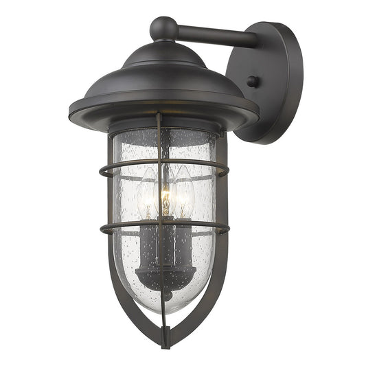 LuxxHomes  Dylan 3-Light Oil-Rubbed Bronze Wall Light