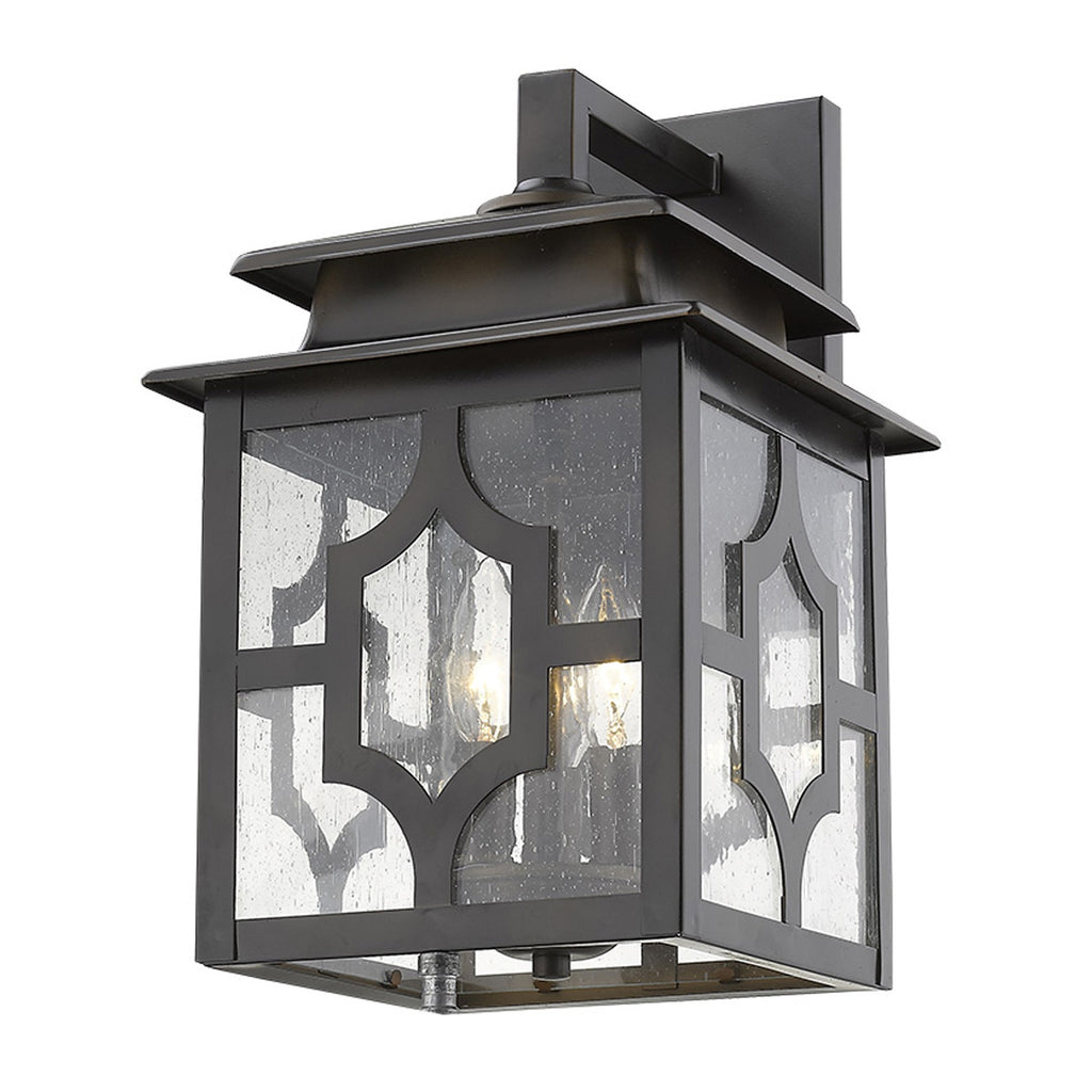 LuxxHomes  Calvert 3-Light Oil-Rubbed Bronze Wall Light