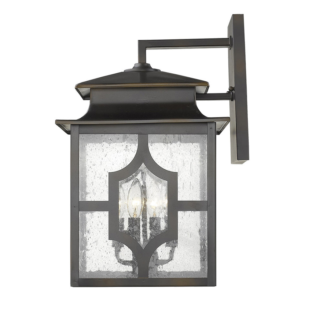 LuxxHomes  Calvert 4-Light Oil-Rubbed Bronze Wall Light