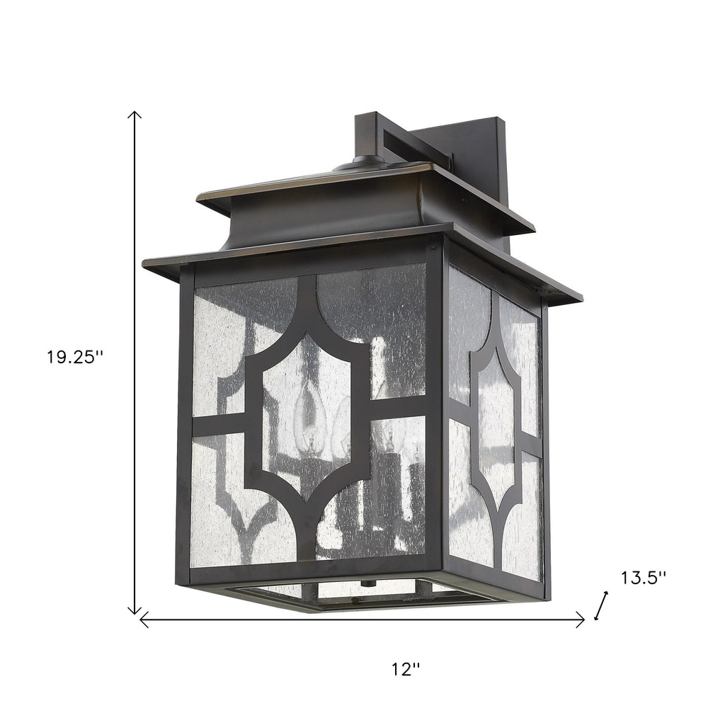 LuxxHomes  Calvert 4-Light Oil-Rubbed Bronze Wall Light