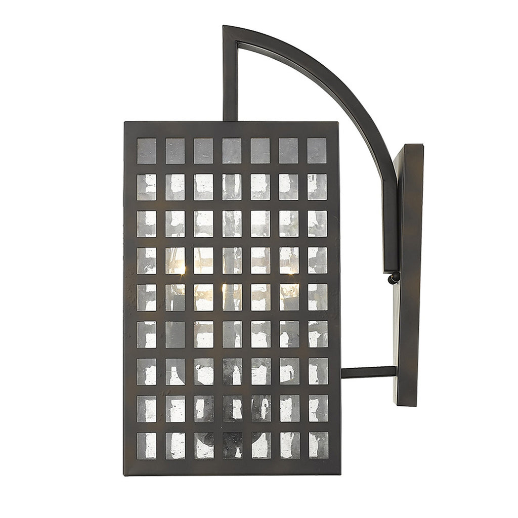 LuxxHomes  Letzel 3-Light Oil-Rubbed Bronze Wall Light