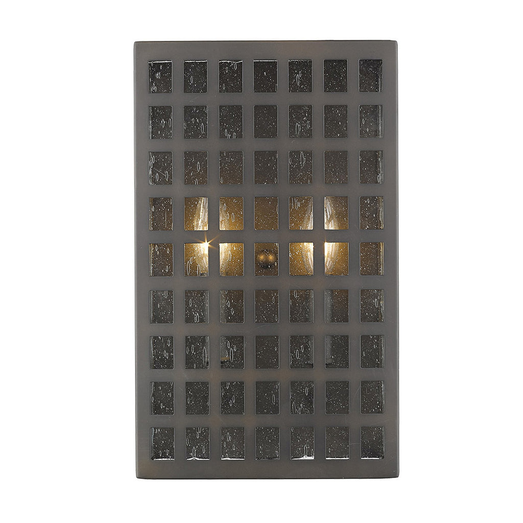 LuxxHomes  Letzel 2-Light Oil-Rubbed Bronze ADA Wall Sconce