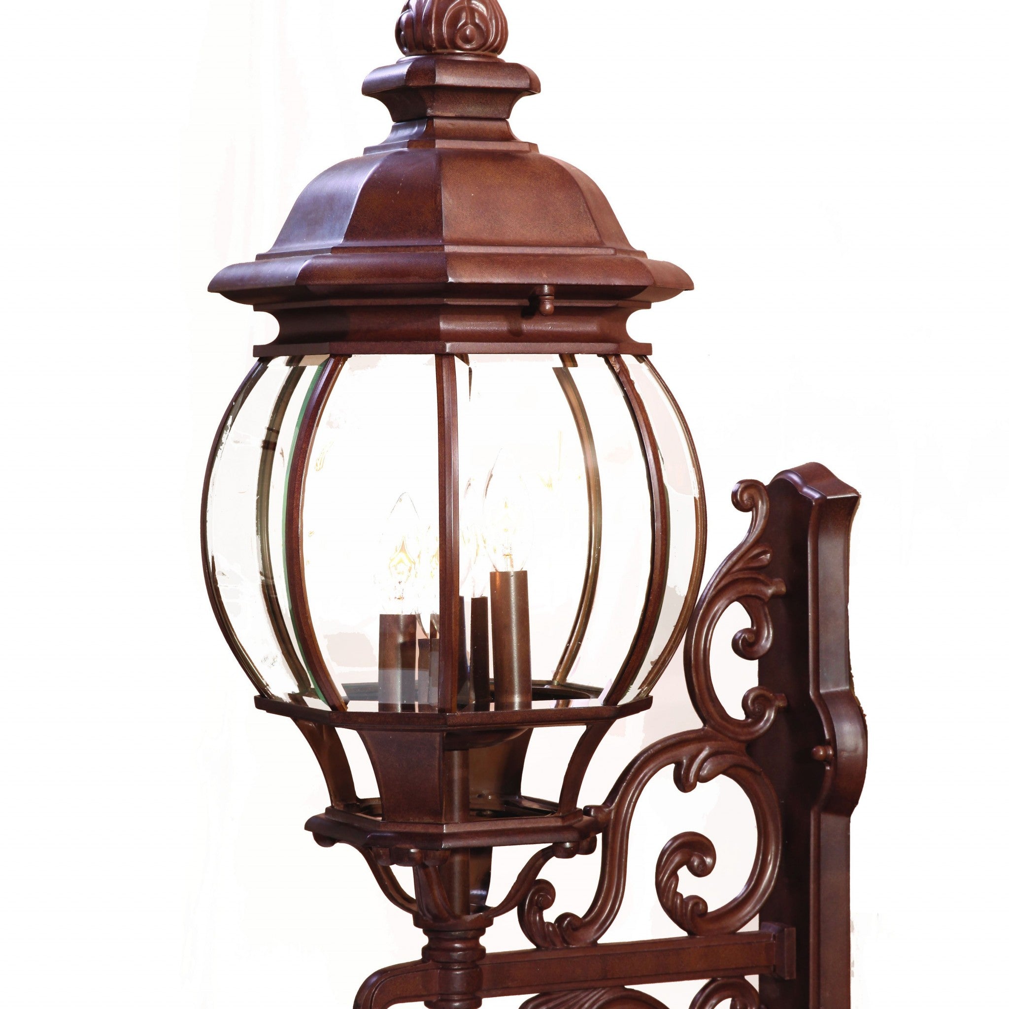 Chateau 4-Light Burled Walnut Wall Light