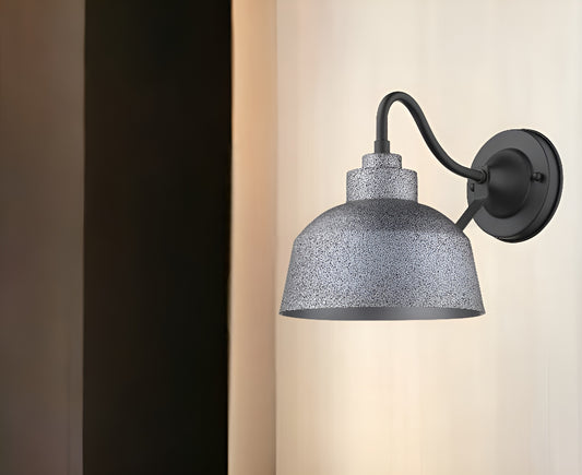 LuxxHomes  Barnes 1-Light Gray Wall Light