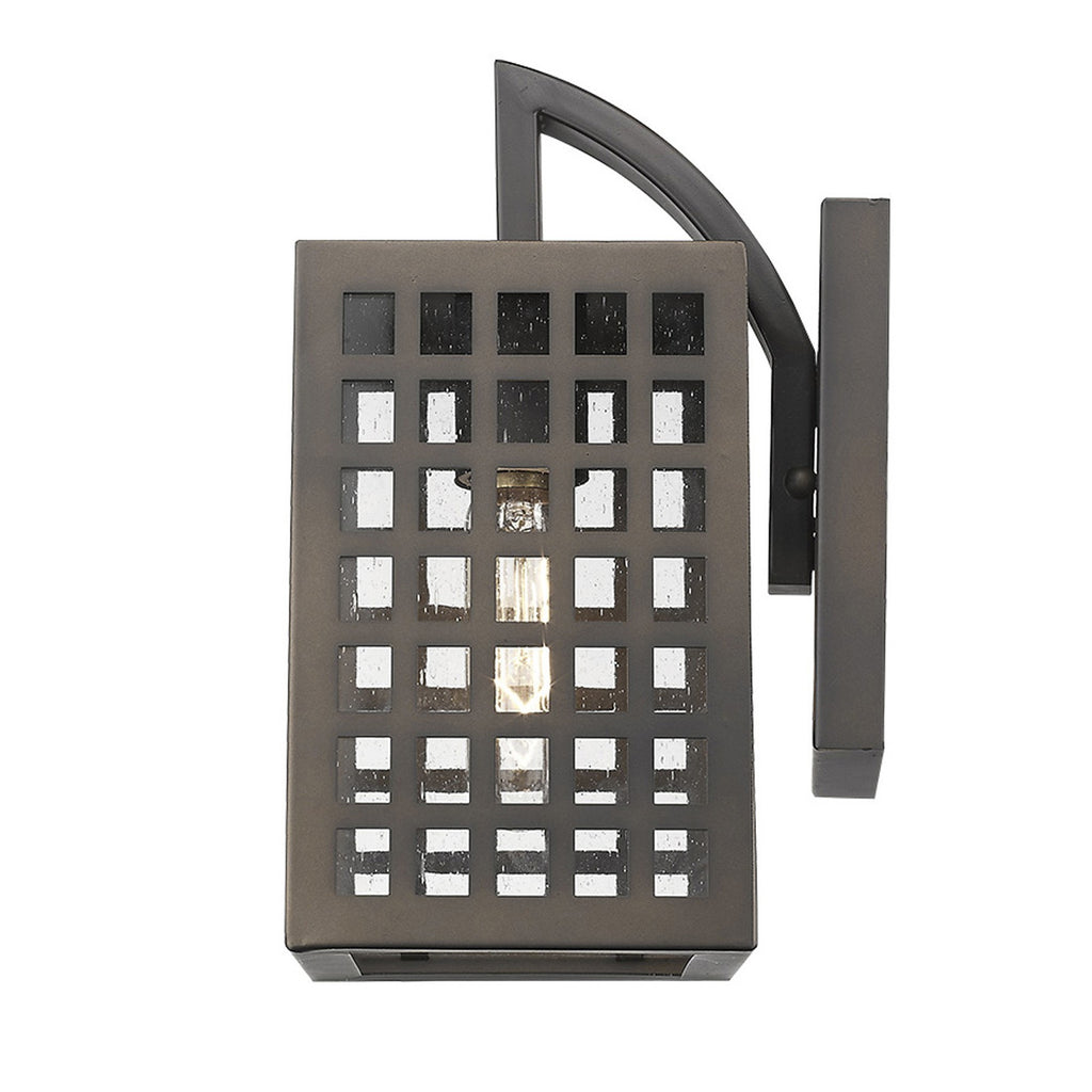 LuxxHomes  Letzel 1-Light Oil-Rubbed Bronze Wall Light