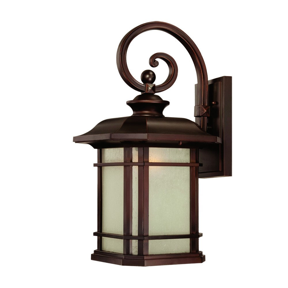 LuxxHomes  Somerset 1-Light Architectural Bronze Wall Light