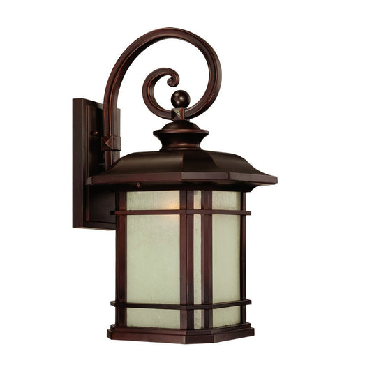 LuxxHomes  Somerset 1-Light Architectural Bronze Wall Light