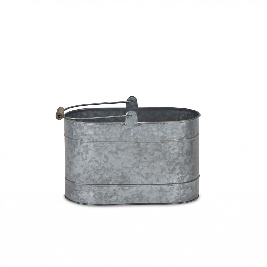 Farmhouse Galvanized Metal Bucket