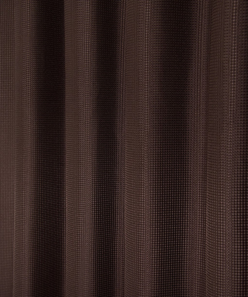 Luxurious Brown Waffle Weave Shower Curtain