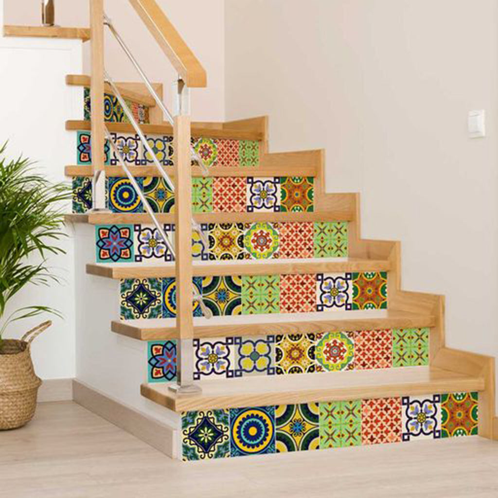 6" X 6" Euro Mosaic Peel and Stick Removable Tiles