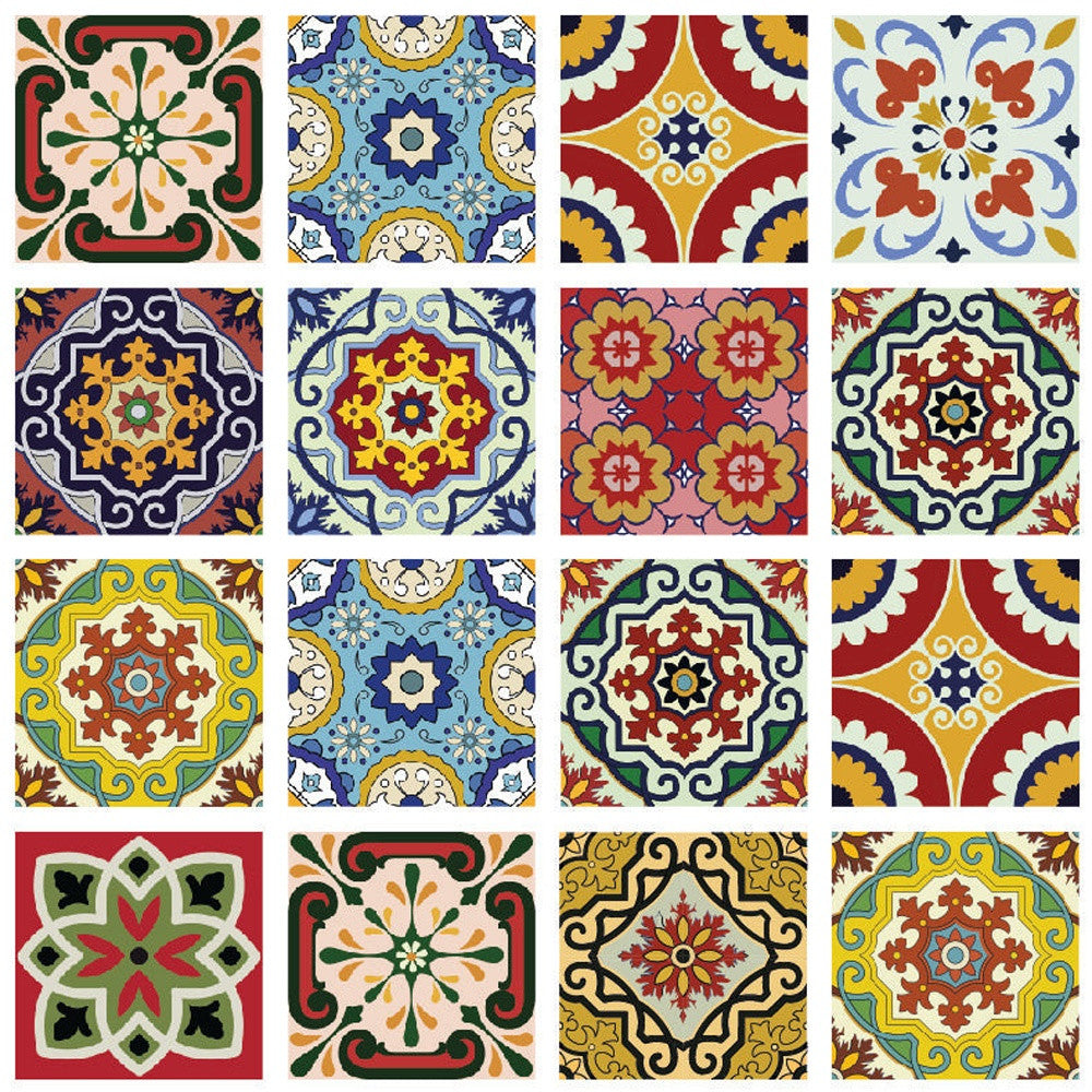 6" X 6" Mediterra Mosaic Peel and Stick Tiles