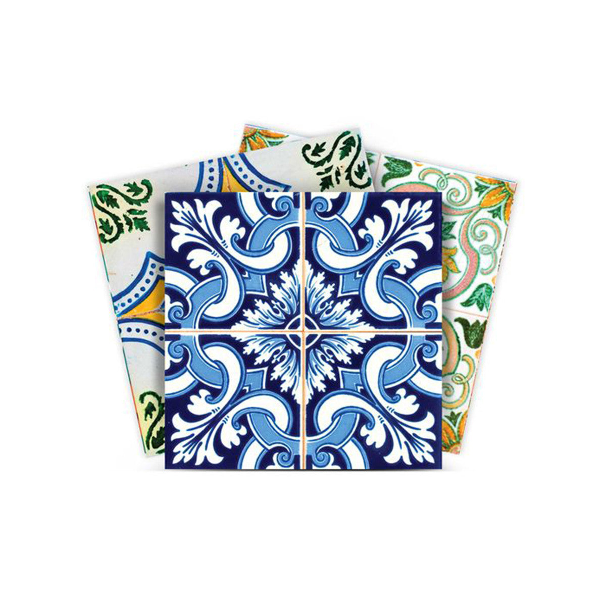 LuxxHomes  4" X 4" Lima Multi Mosaic Peel And Stick Tiles