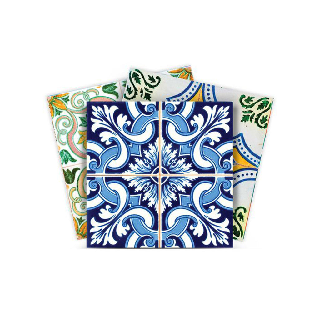 LuxxHomes  4" X 4" Lima Multi Mosaic Peel And Stick Tiles