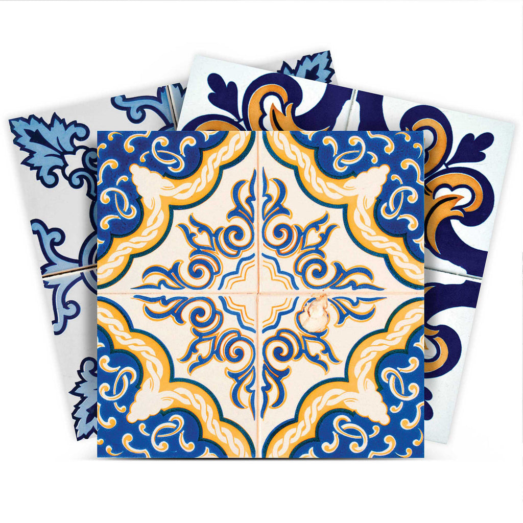 LuxxHomes  4" X 4" Kyla Mutli Mosaic Peel And Stick Tiles