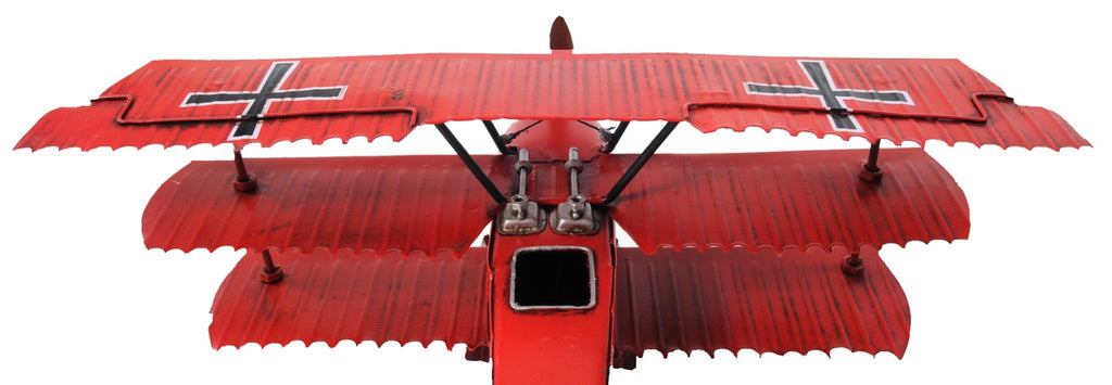 c1916 Red Baron Fokker Triplane Model Sculpture