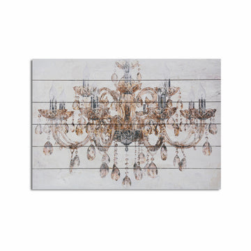 Luxurious Vintage Chandelier Unframed Graphic Wall Art