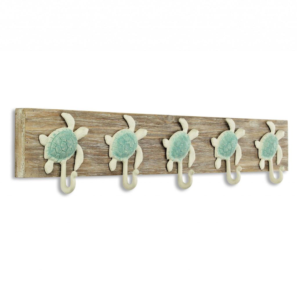 Coastal Sea Turtle Five Hook Coat Hanger