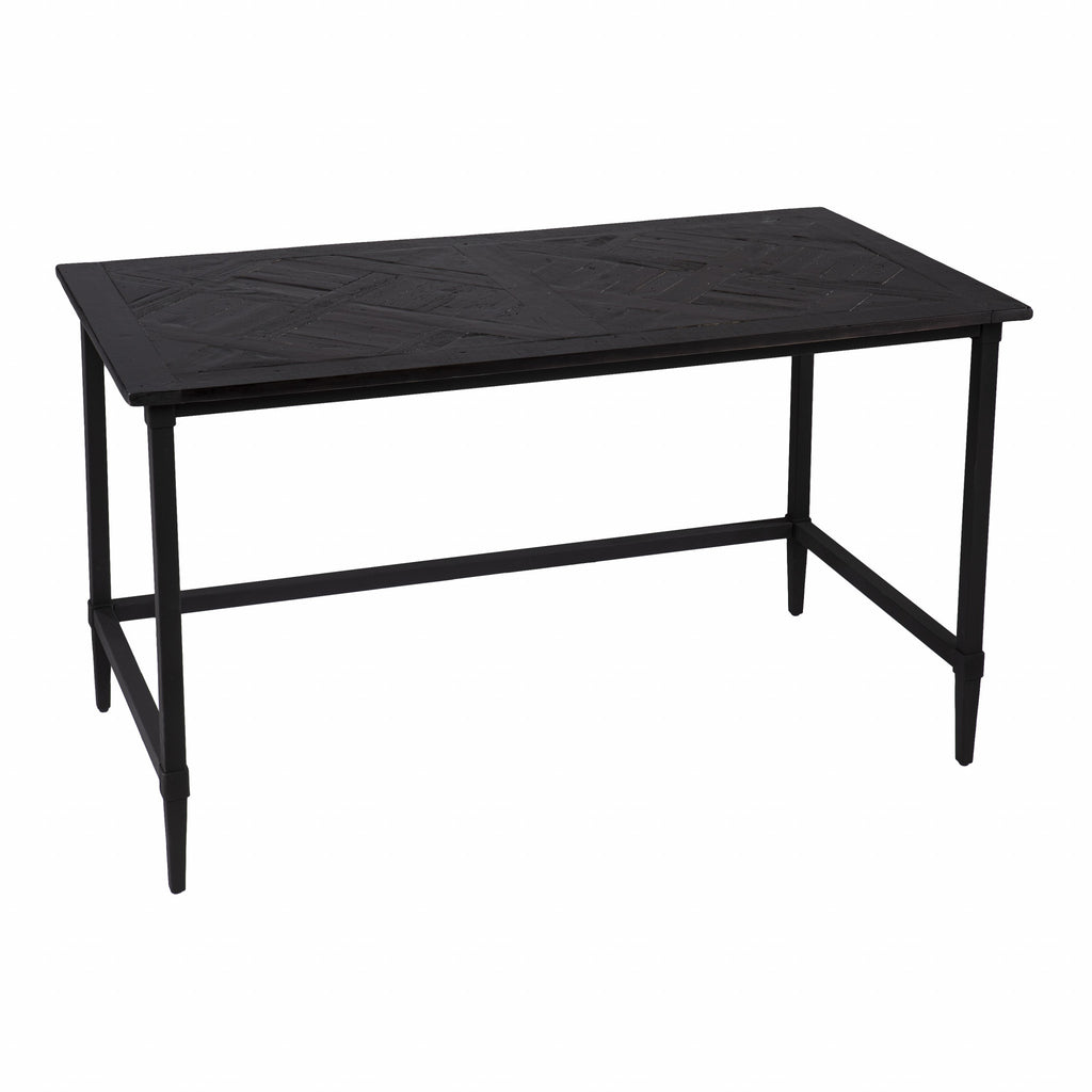 53" Black Writing Desk