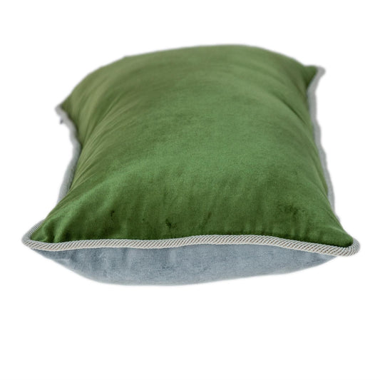 12" X 24" Blue and Green Throw Pillow