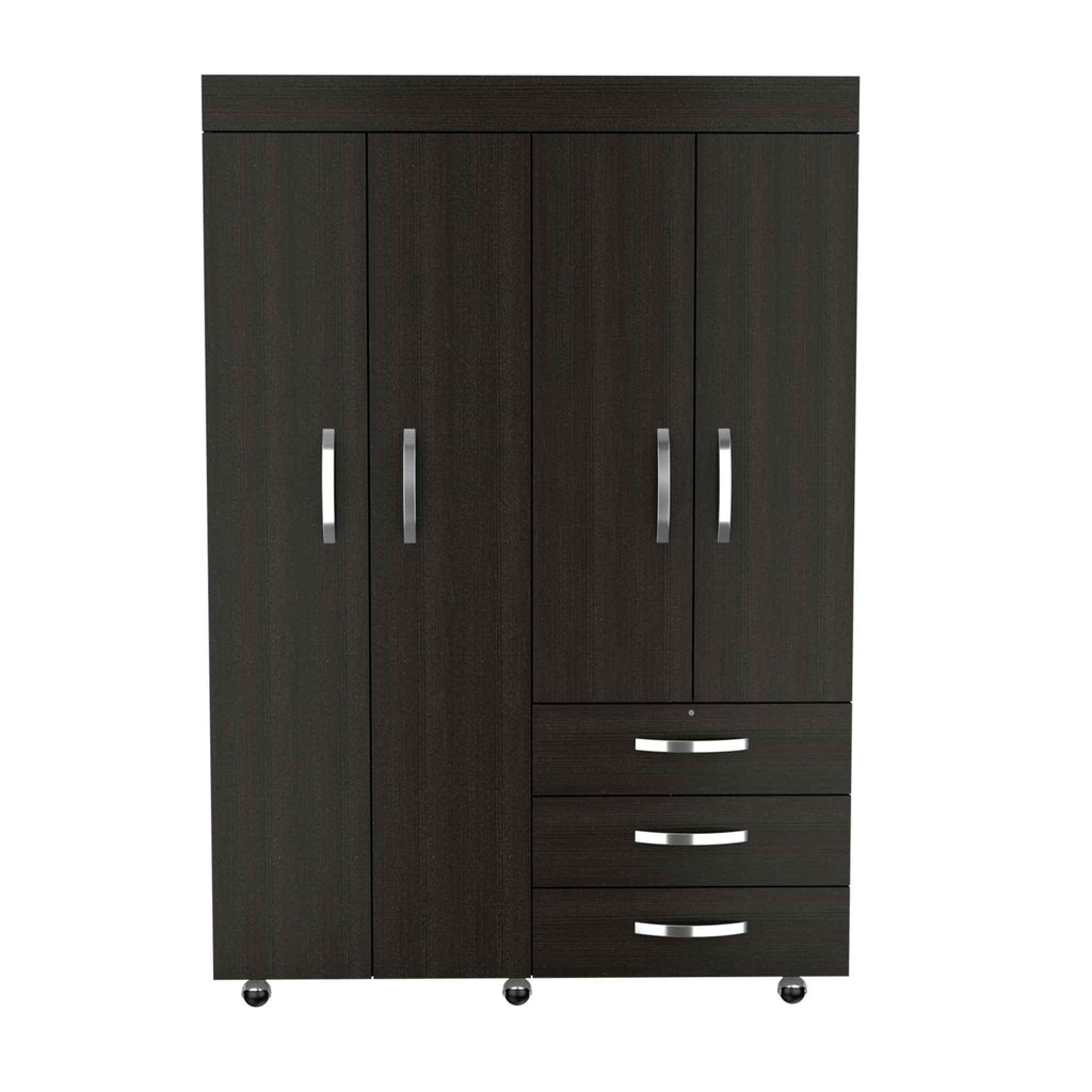 68" Three Drawer Combo Dresser