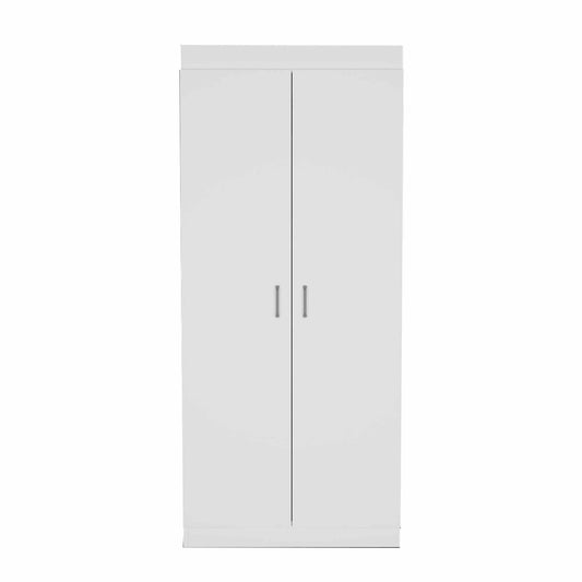 63” Classic White Pantry Cabinet with Two Full Size Doors