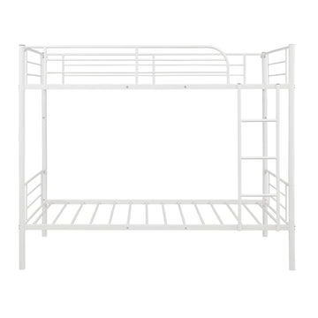 LuxxHomes  Black Twin Over Twin Separable Bunk Bed