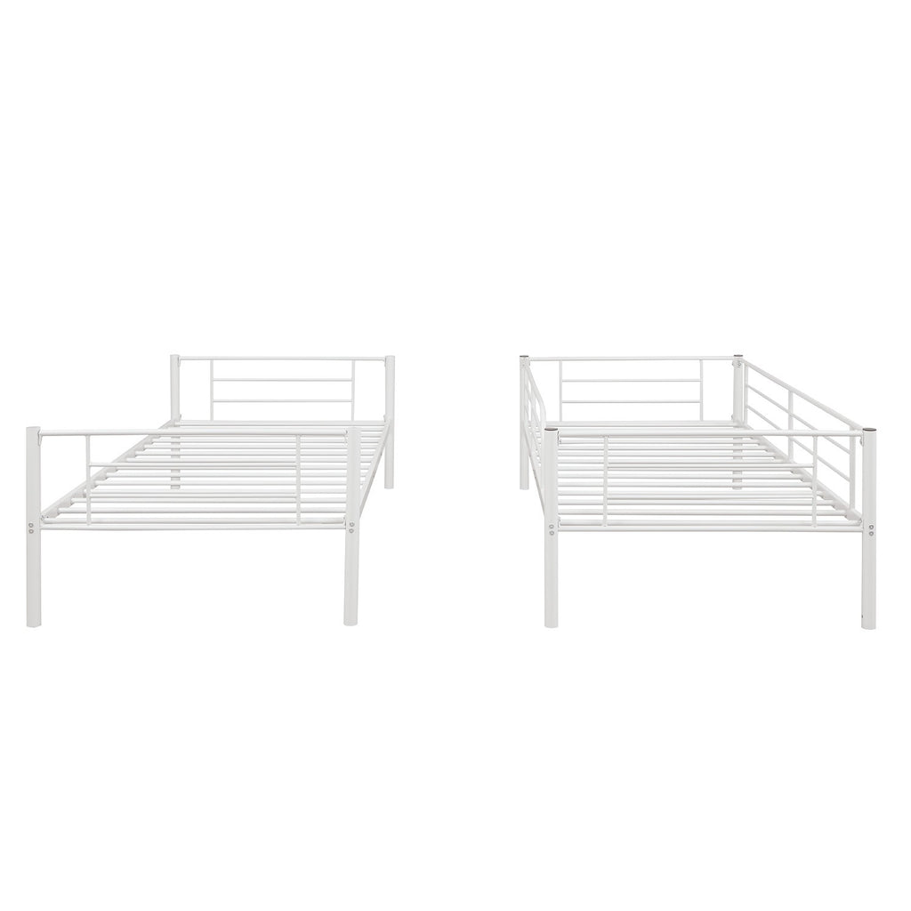 LuxxHomes  Black Twin Over Twin Separable Bunk Bed