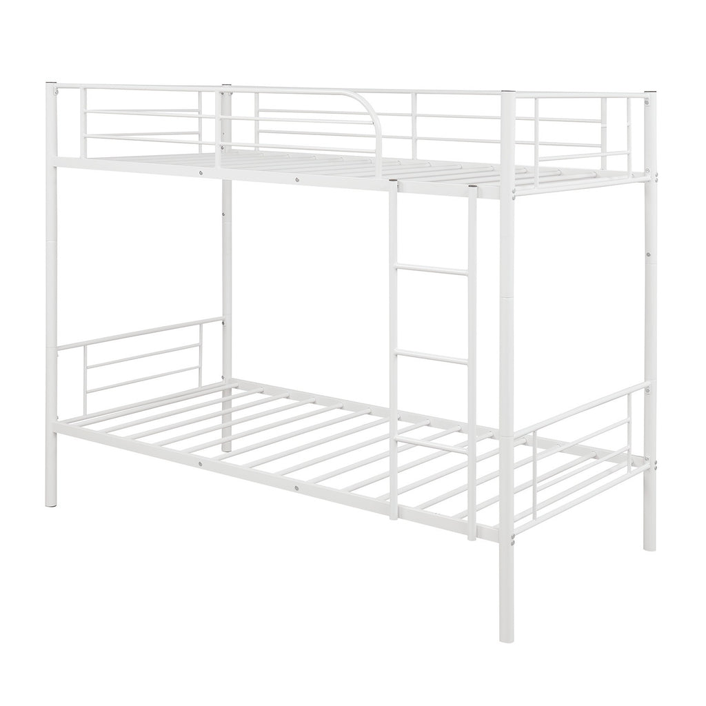 LuxxHomes  Black Twin Over Twin Separable Bunk Bed