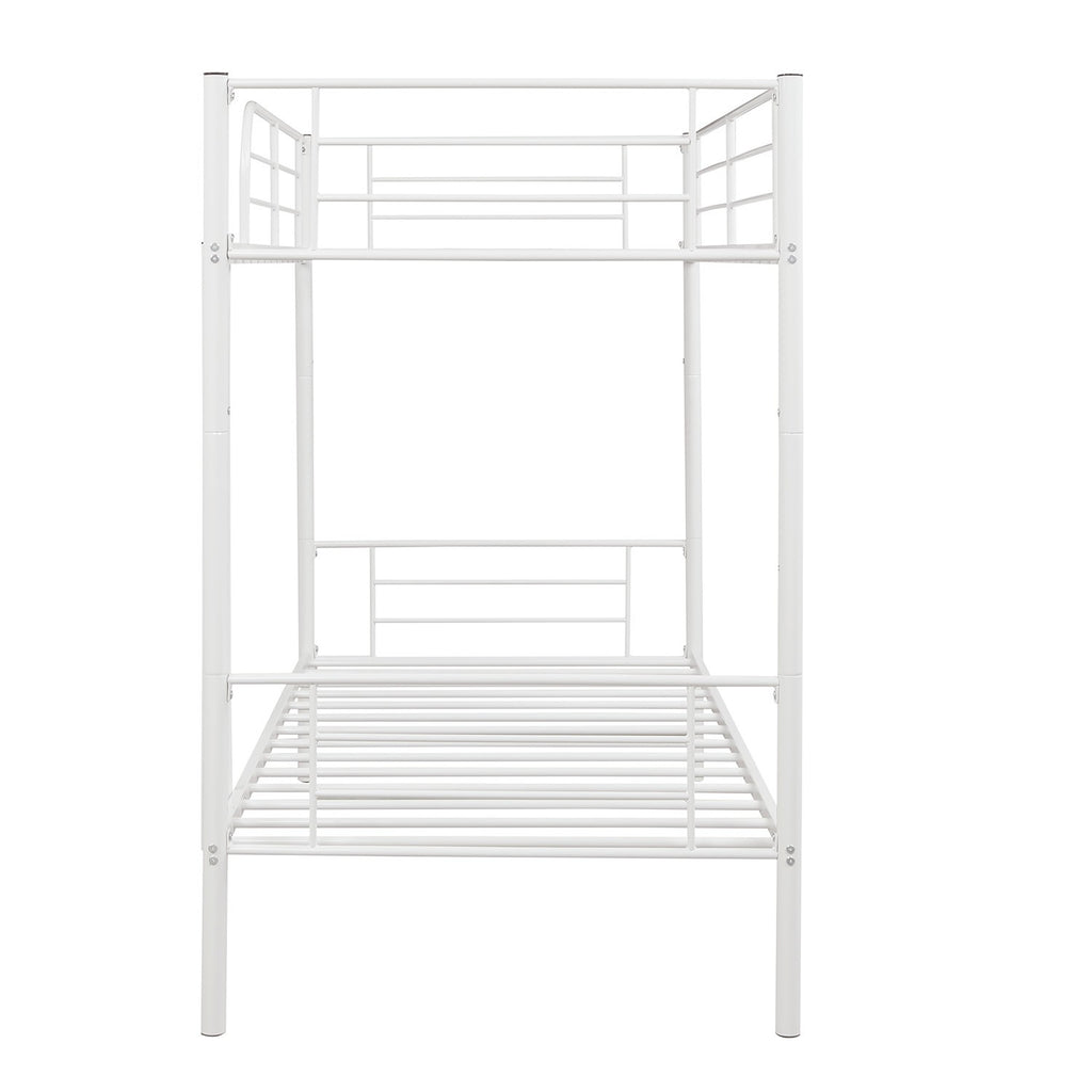 LuxxHomes  Black Twin Over Twin Separable Bunk Bed