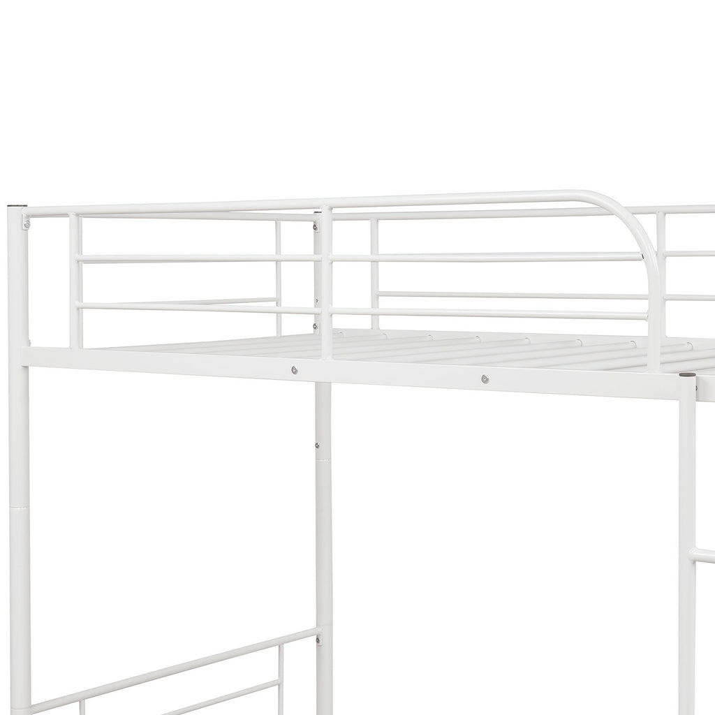 LuxxHomes  Black Twin Over Twin Separable Bunk Bed