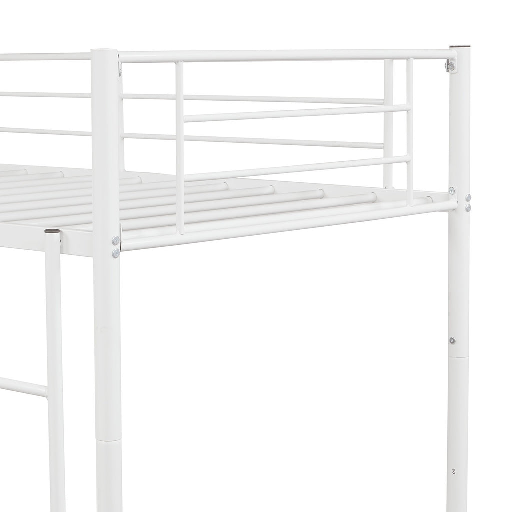 LuxxHomes  Black Twin Over Twin Separable Bunk Bed