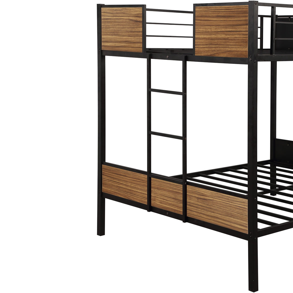 Black Brown Full Over Full Bunk Bed