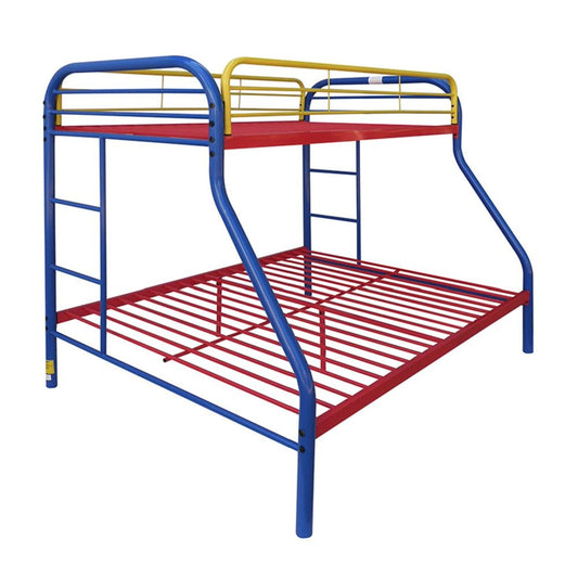 LuxxHomes  Colorful  Twin Over Full Size Bunk Bed