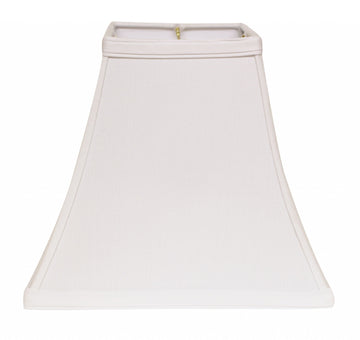 10" White Square Bell No Slub Lampshade