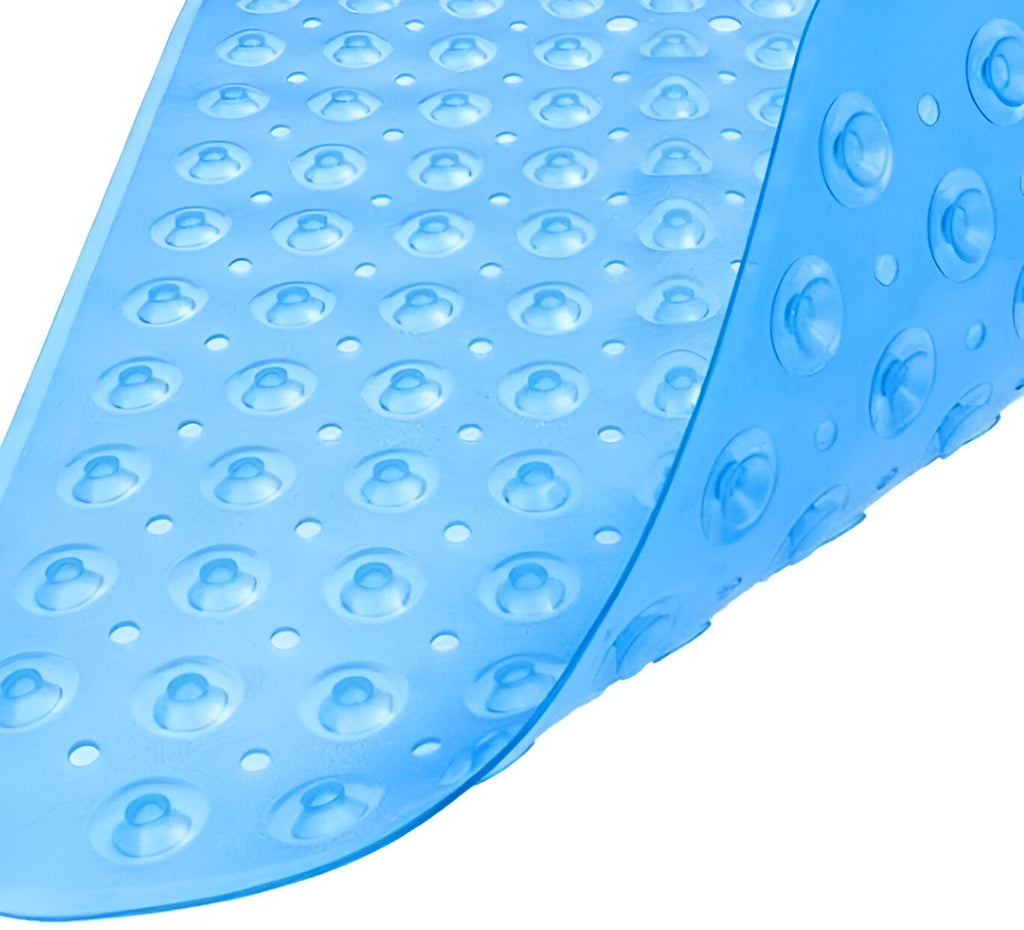 40" Translucent Blue Bubbles Non Slip Bathtub Mat