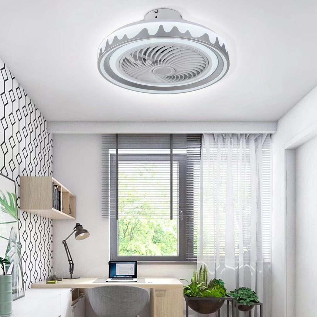 Contemporary Ceiling Fan and Light