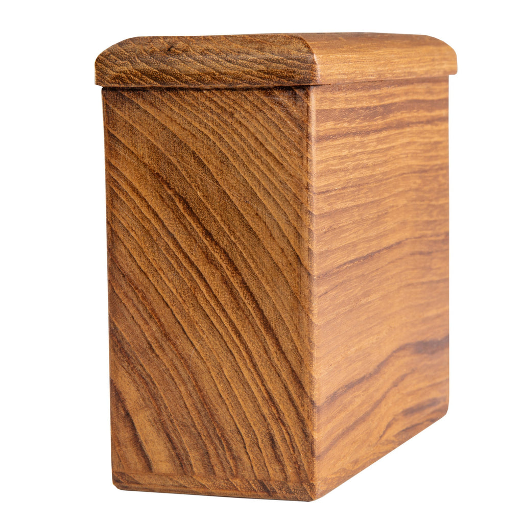 Traditional Solid Teak Rectangular Toothbrush Holder