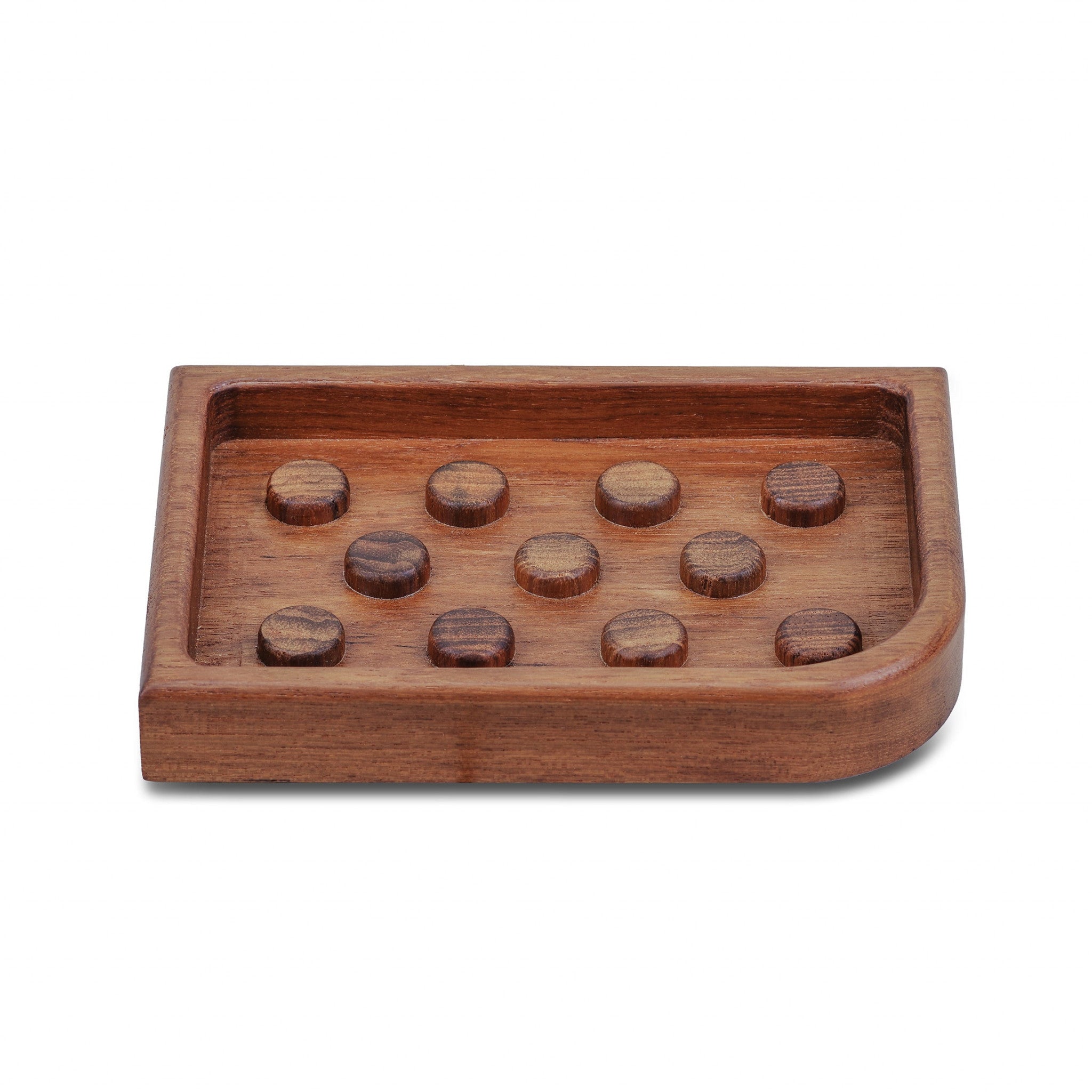 LuxxHomes  Designer Genuine Teak Soap Dish