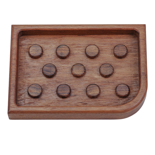 LuxxHomes  Designer Genuine Teak Soap Dish