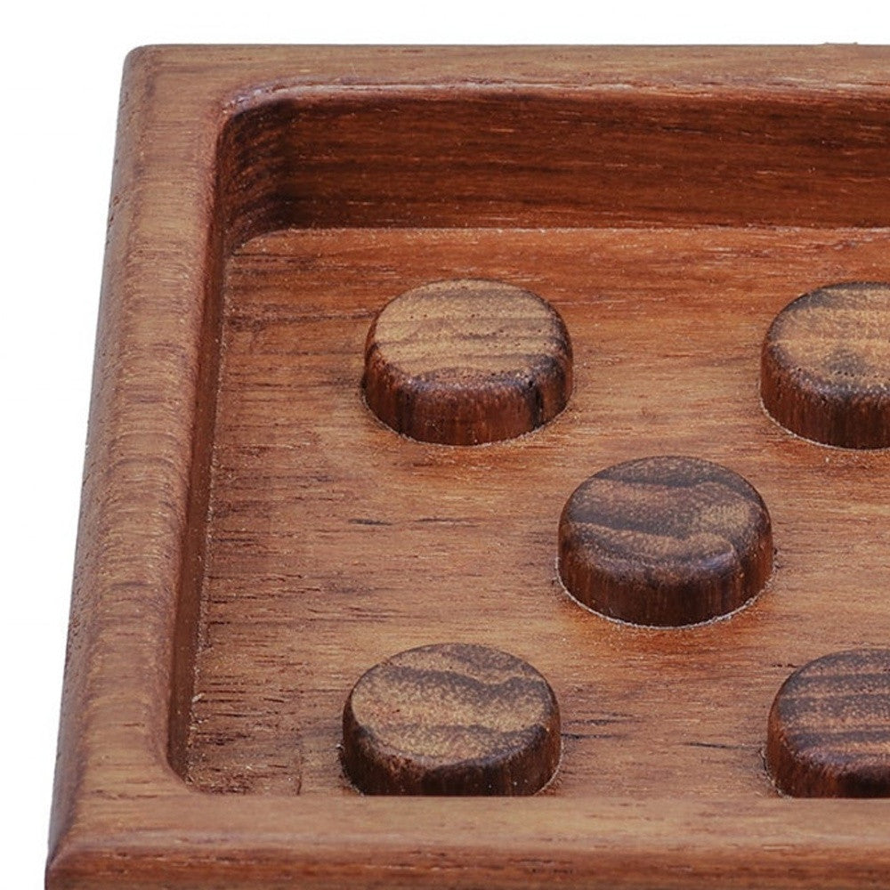 LuxxHomes  Designer Genuine Teak Soap Dish