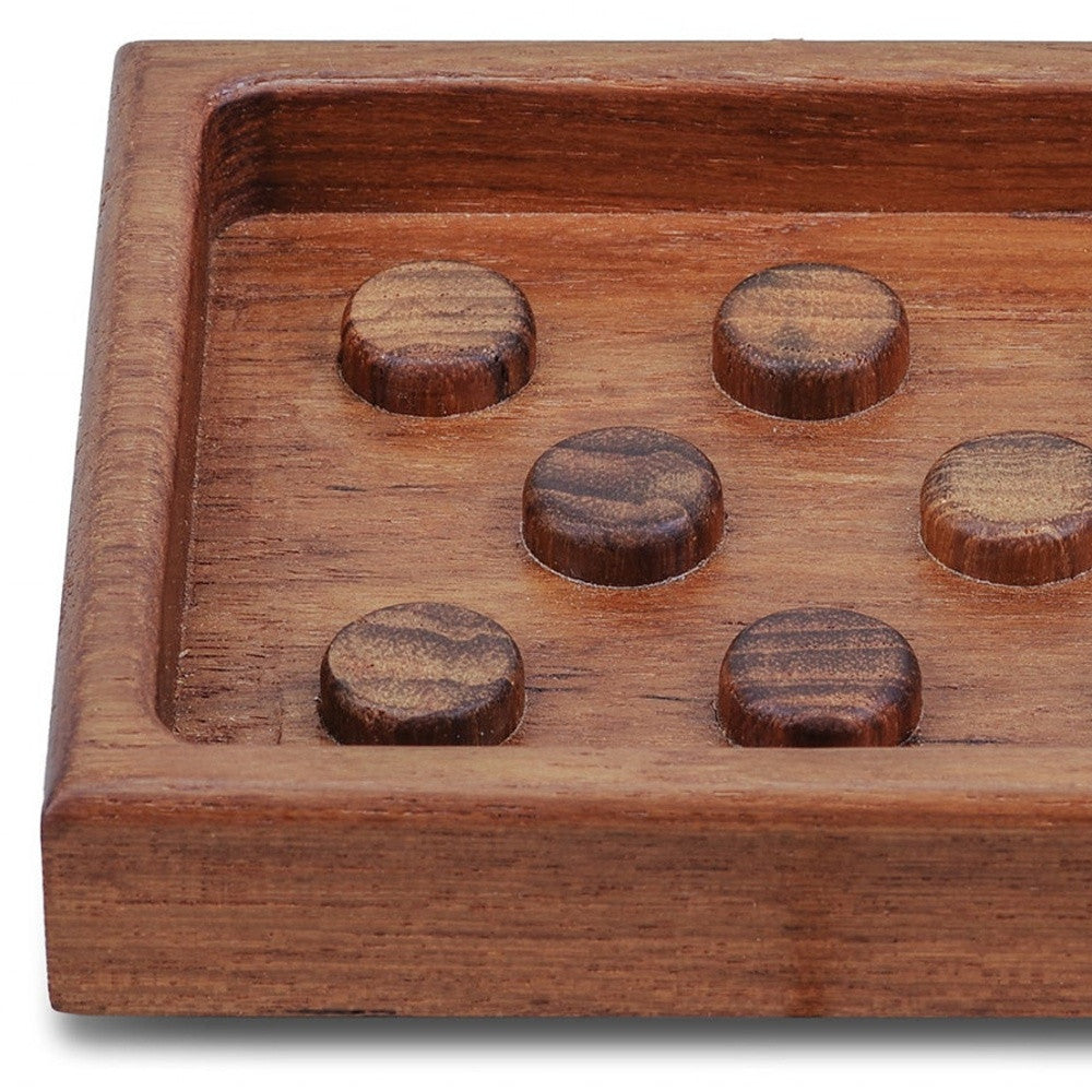 LuxxHomes  Designer Genuine Teak Soap Dish