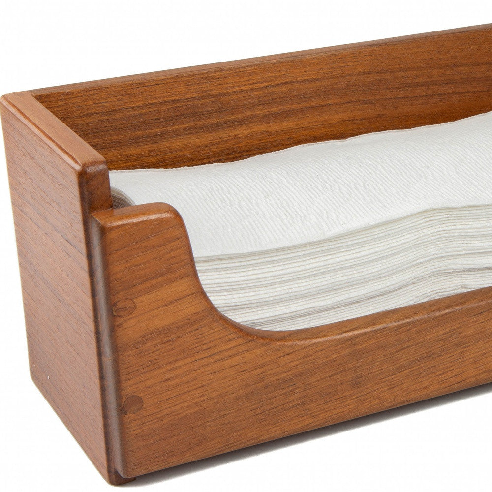 Traditional Solid Teak Guest Paper Towel Holder