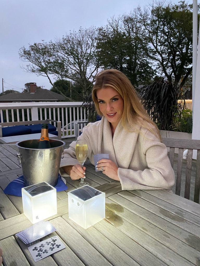 5" Modern Square Portable and Hangable Solar Lantern