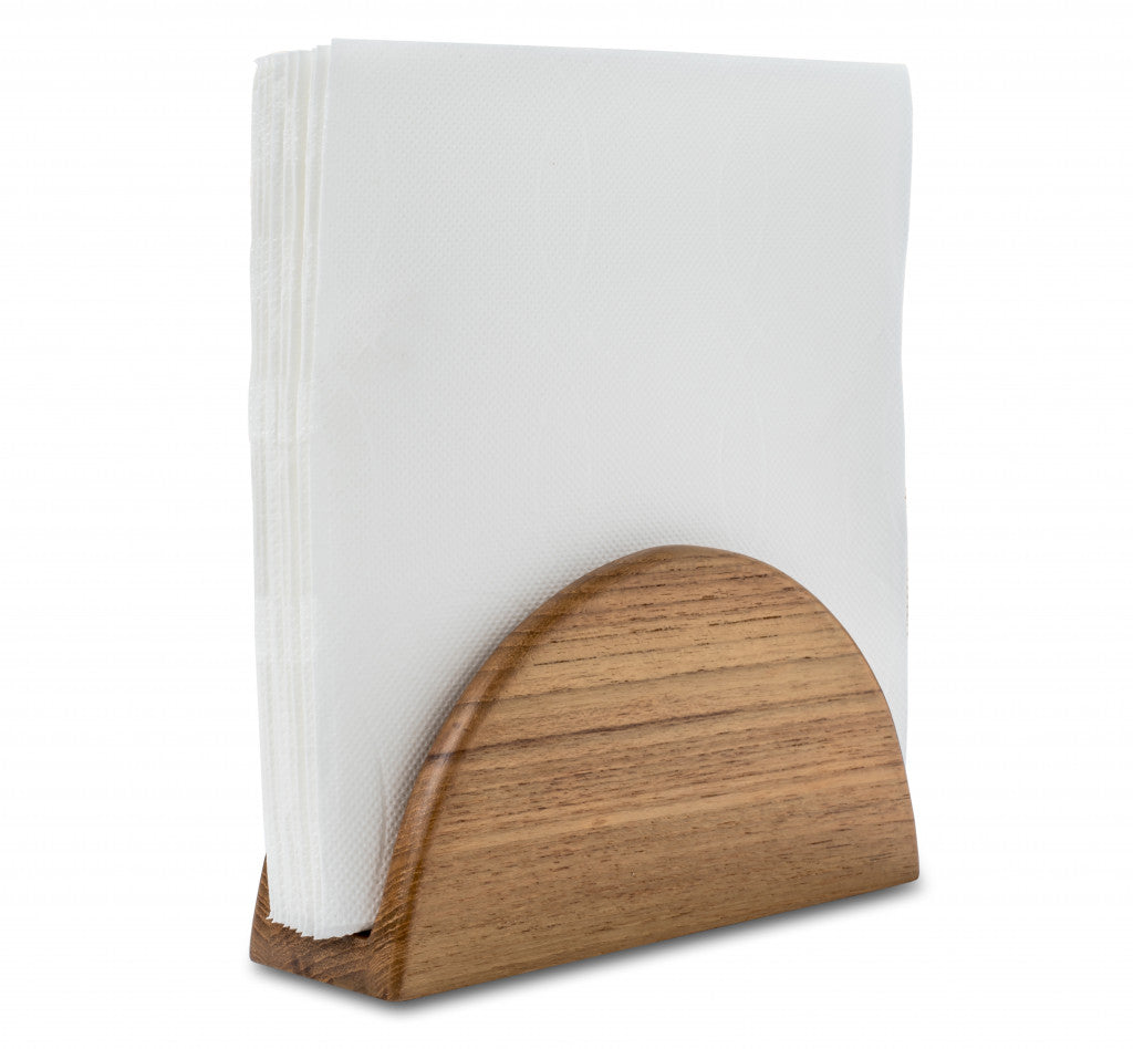 Free Standing 5.88 " Wood Napkin Holder