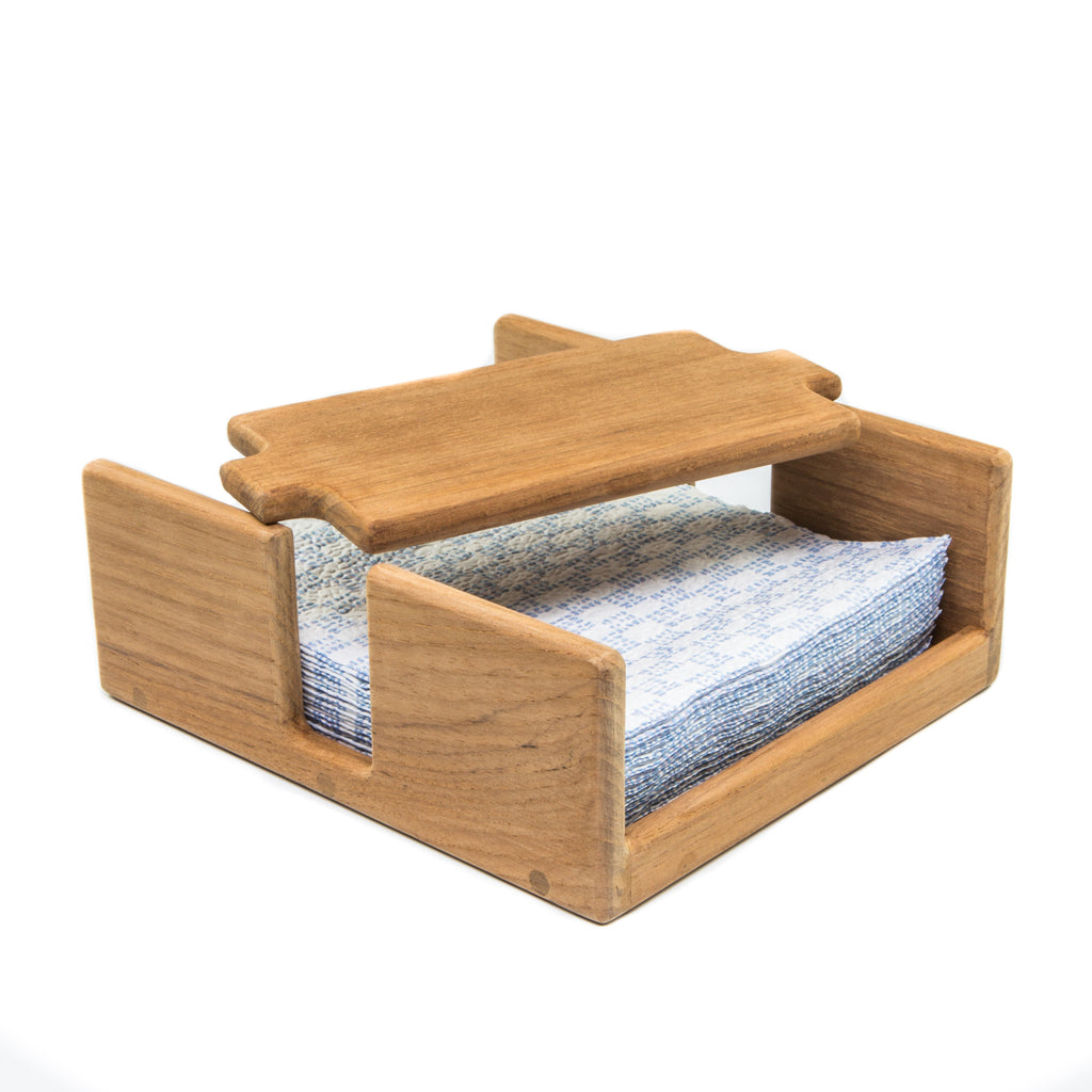 Free Standing 7.38 " Wood Napkin Holder