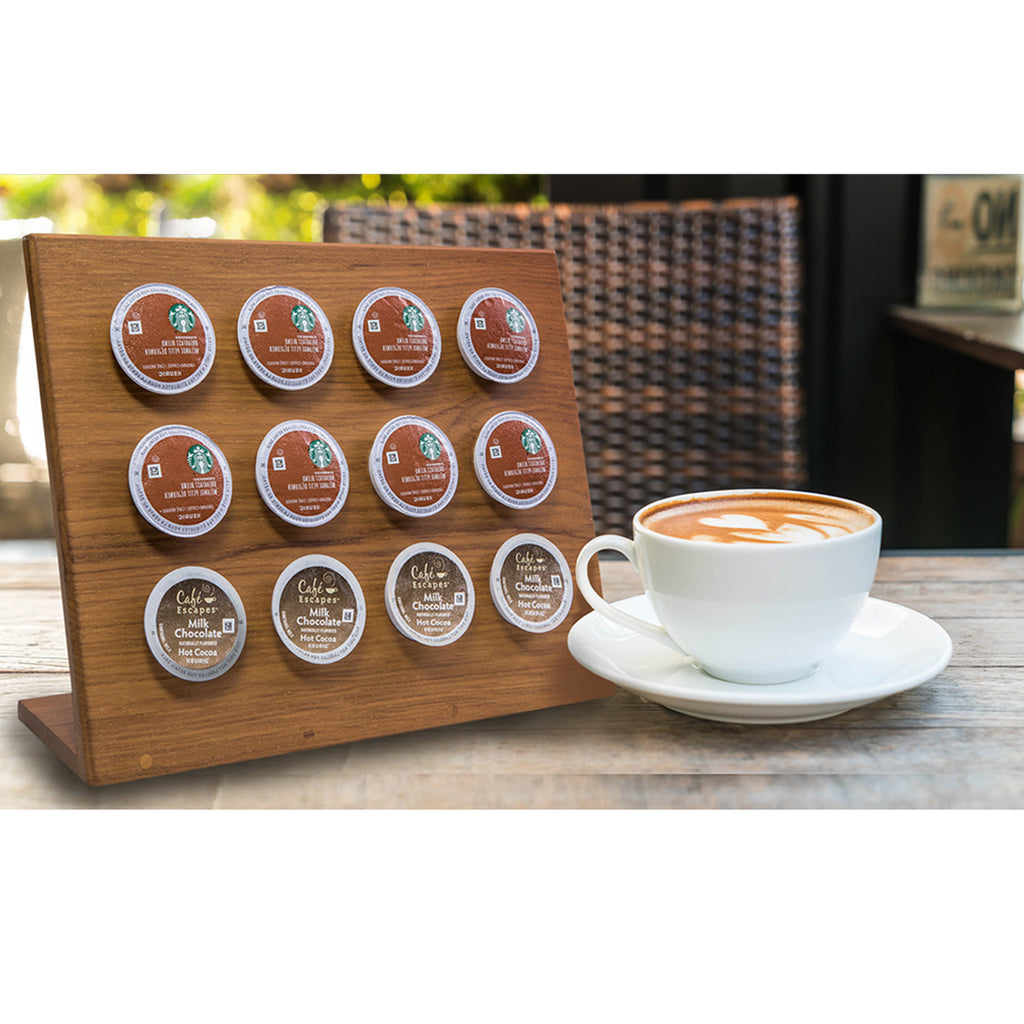 LuxxHomes  Free Standing 12.00 " Wood Coffee Storage & Accessories