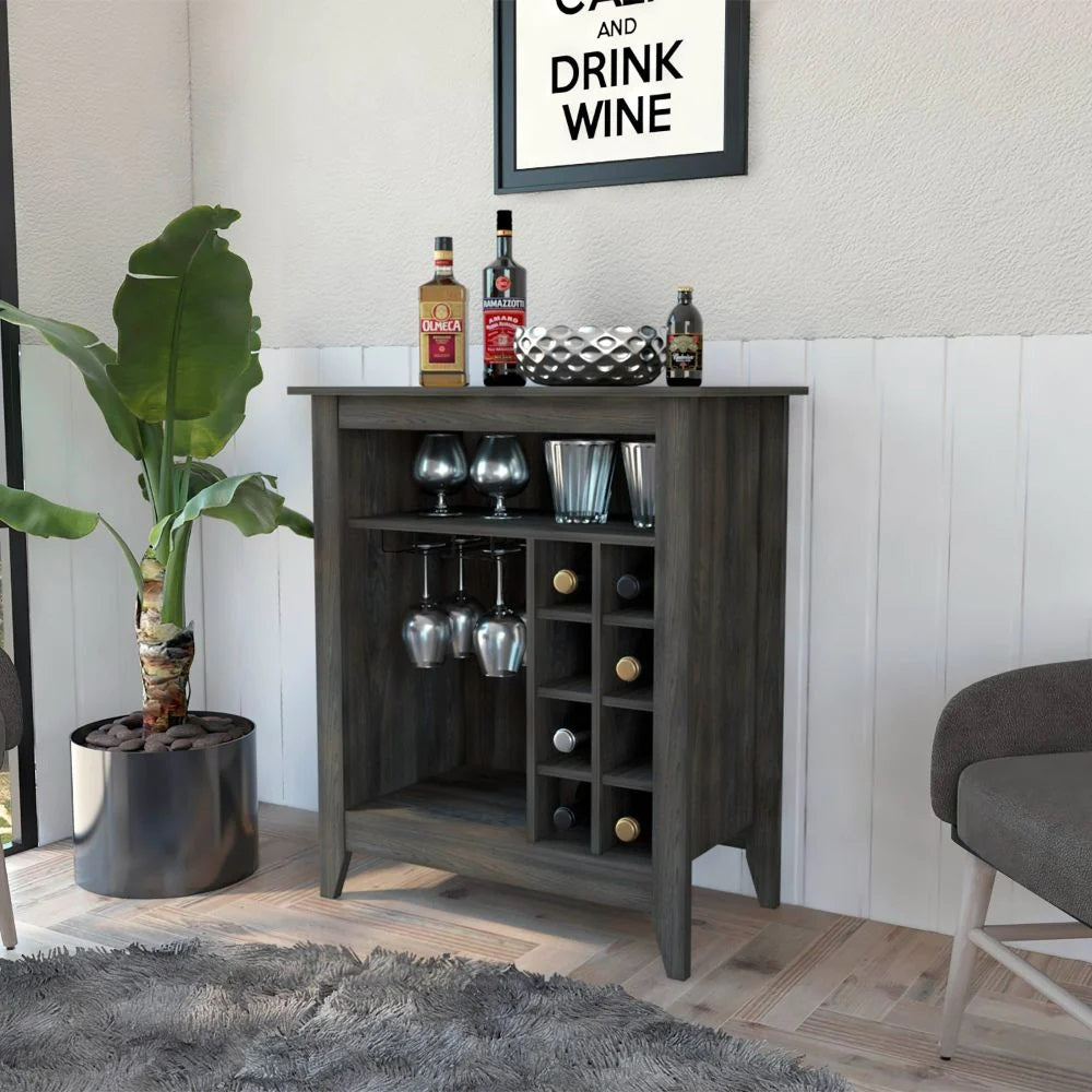 Espresso Bar Cart With Wine Storage