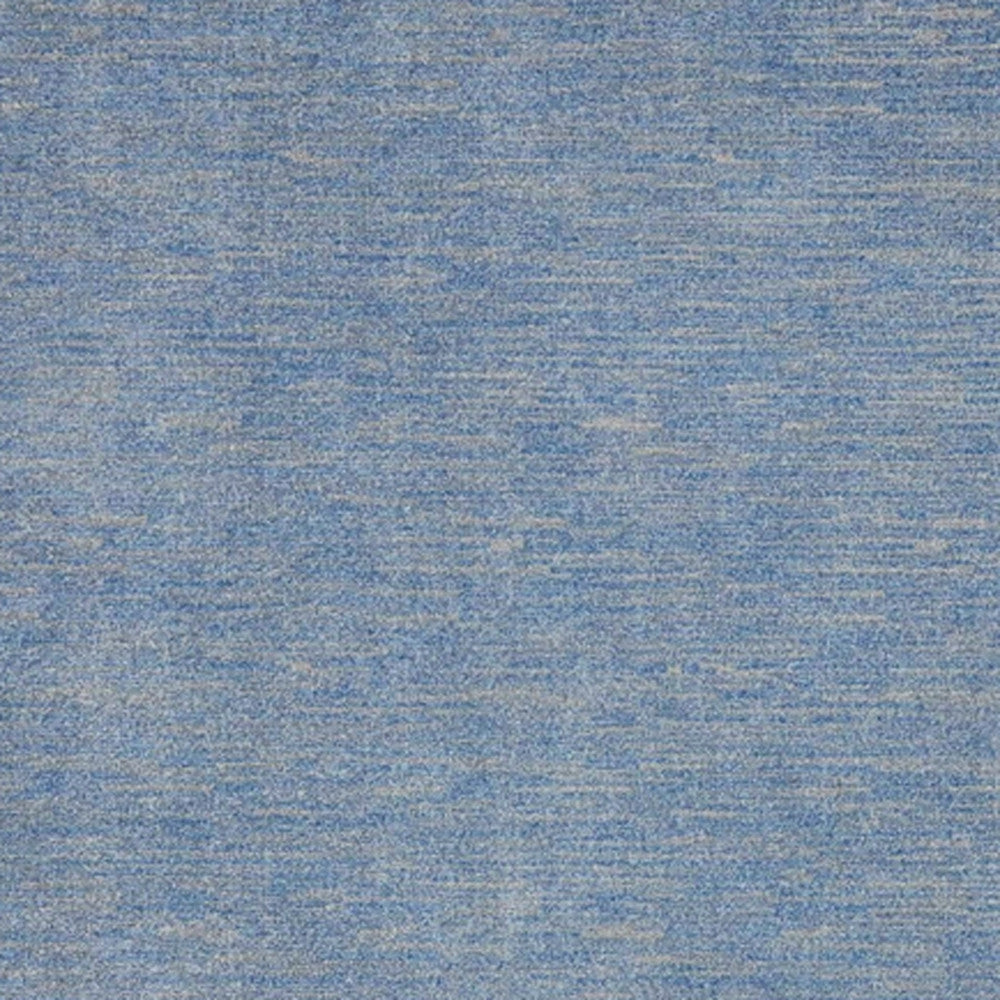 10' X 14' Blue And Grey Striped Non Skid Indoor Outdoor Area Rug